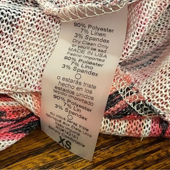 LuLaRoe Colorful Chevron Patterned Sarah open duster size extra small - Picture 11 of 13